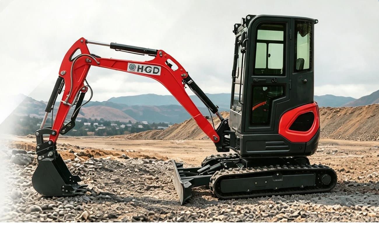 Mini excavator HGD18 – manufacturer photo